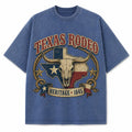 Texas Rodeo Heritage vintage washed heavyweight T-shirt in Blue