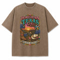 Homegrown Texas Girl vintage washed heavyweight T-shirt in Brown
