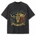 Texas Longhorn Tradition vintage washed heavyweight T-shirt in Black