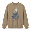 Vintage New Hampshire State Graphic Crewneck Sweatshirt in Khaki, front view on a white background