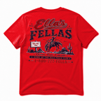 Ella's Fellas Texas Rodeo Cotton Graphic T-Shirt in Red, back view