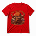 Texas State Of Mind Pure Cotton T-Shirt in Red