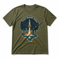 Texas Reaches Higher Pure Cotton T-Shirt in Olive Green
