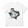 Texas Space Cowboy Pure Cotton T-Shirt in White