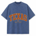 Texas Collegiate 1845 Washed Vintage Heavyweight T-Shirt in Blue