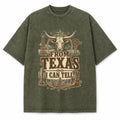 Texas Heritage Icons Washed Vintage Heavyweight T-Shirt in Military Green