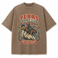 Texas Rodeo Club Washed Vintage Heavyweight T-Shirt in Brown