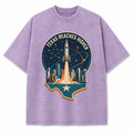Texas Reaches Higher Washed Vintage Heavyweight T-Shirt in Purple