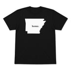 Arkansas home graphic T-shirt in black