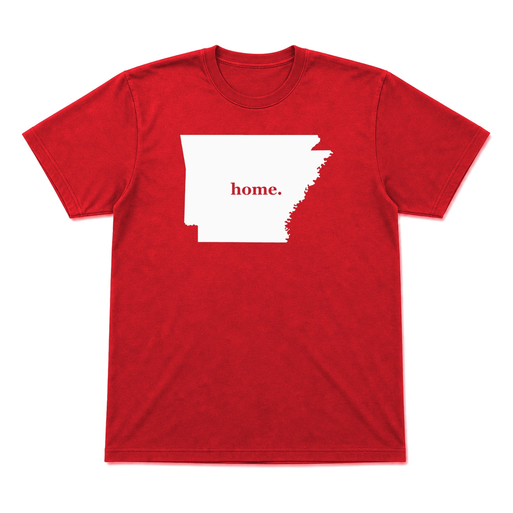 Arkansas home graphic T-shirt in red