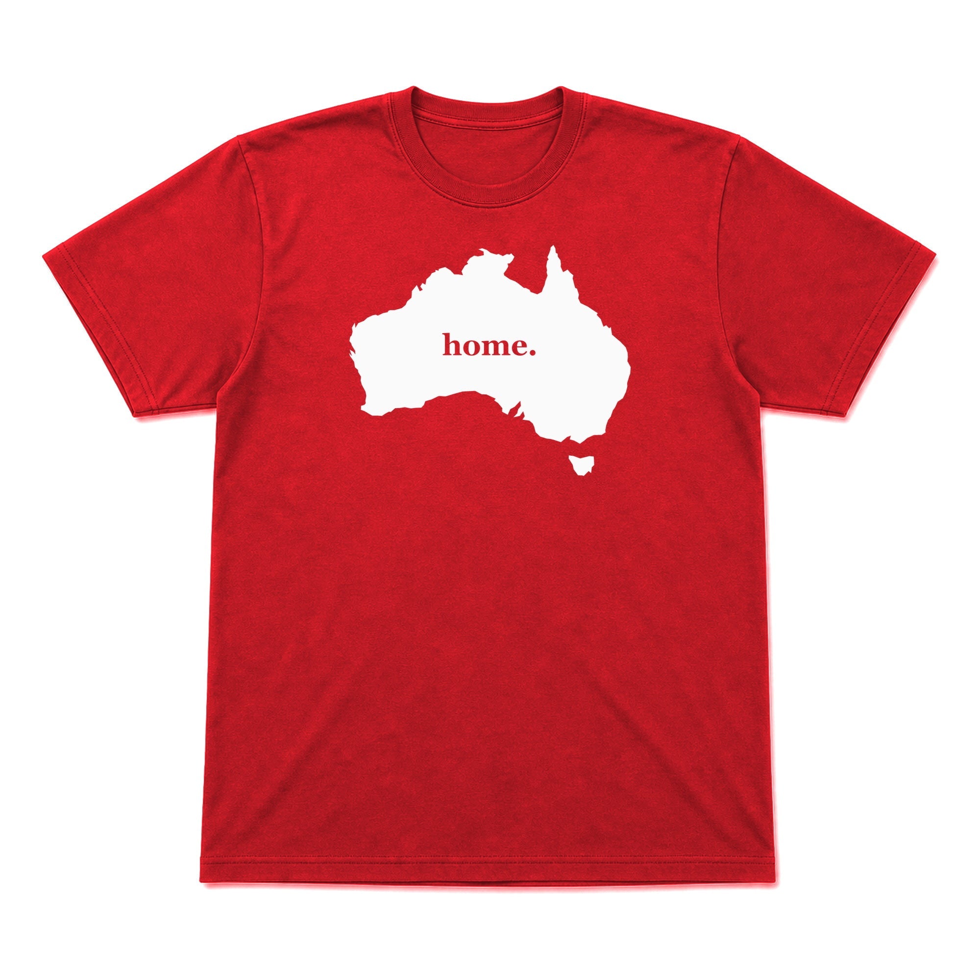 Australia home graphic T-shirt in red