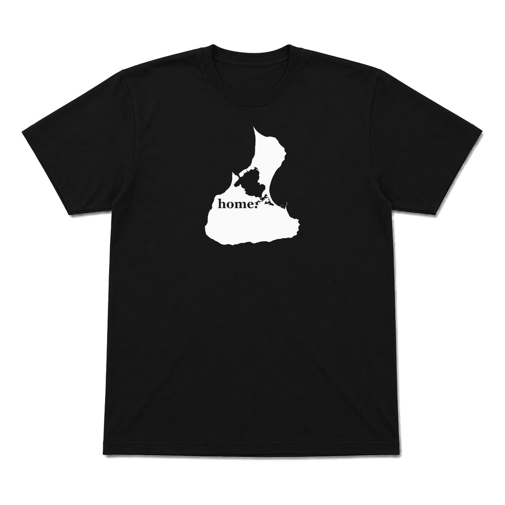 Block Island home graphic T-shirt in black