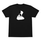 Block Island home graphic T-shirt in black
