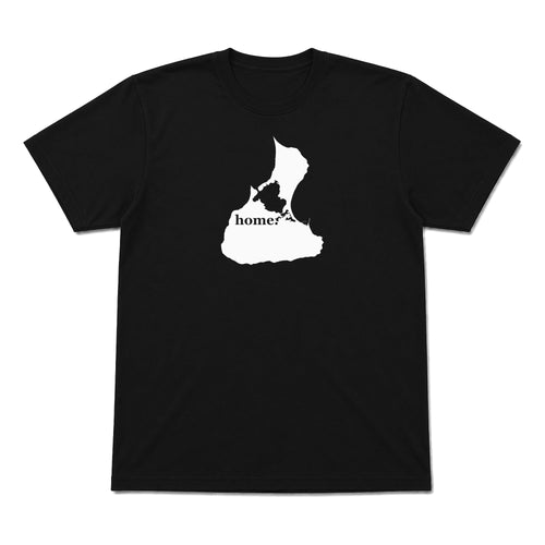 Block Island home graphic T-shirt in black