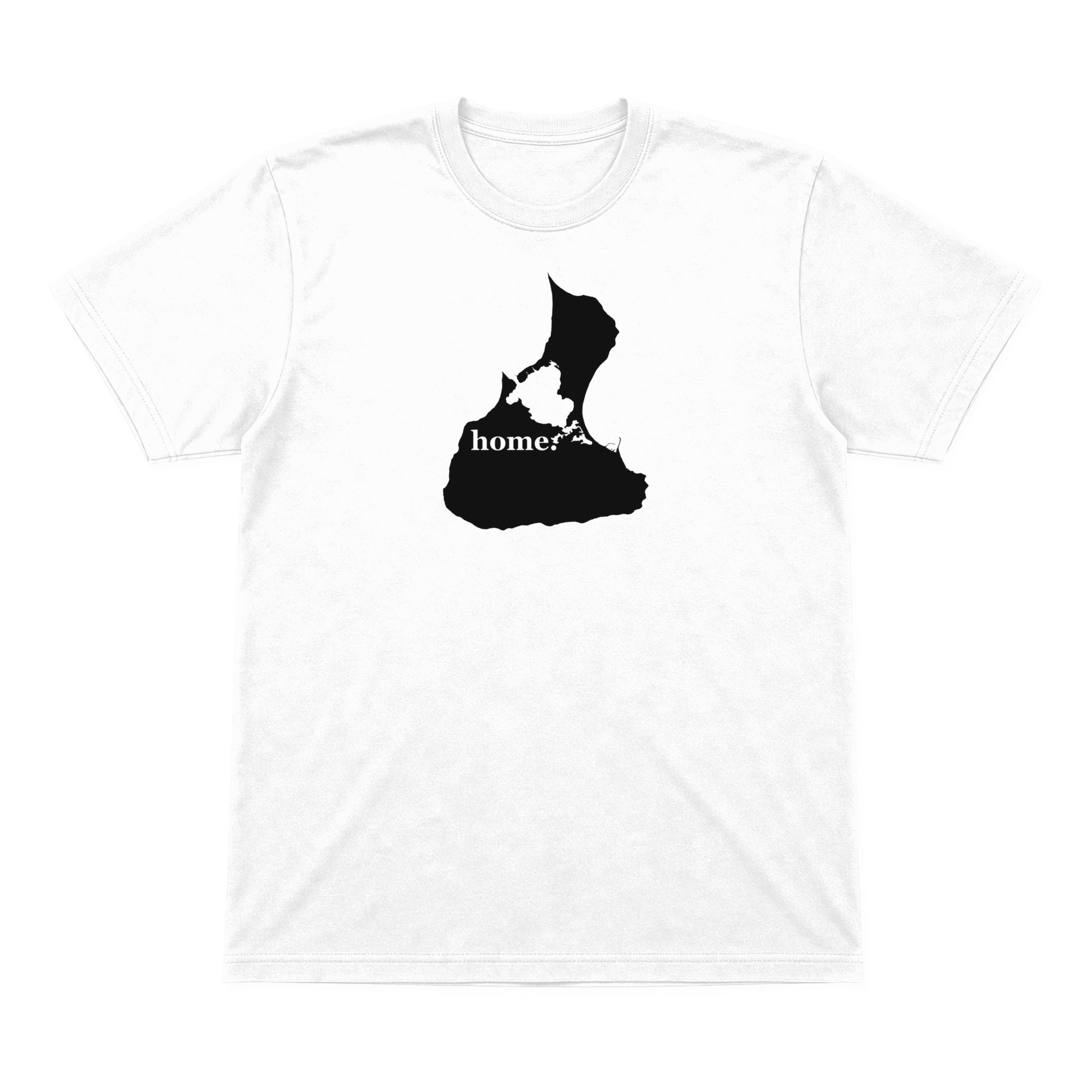 Block Island home graphic T-shirt in white