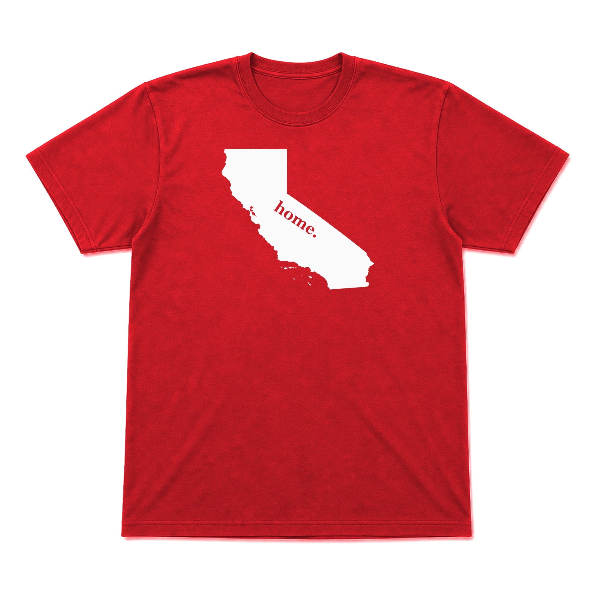 California home graphic T-shirt in red