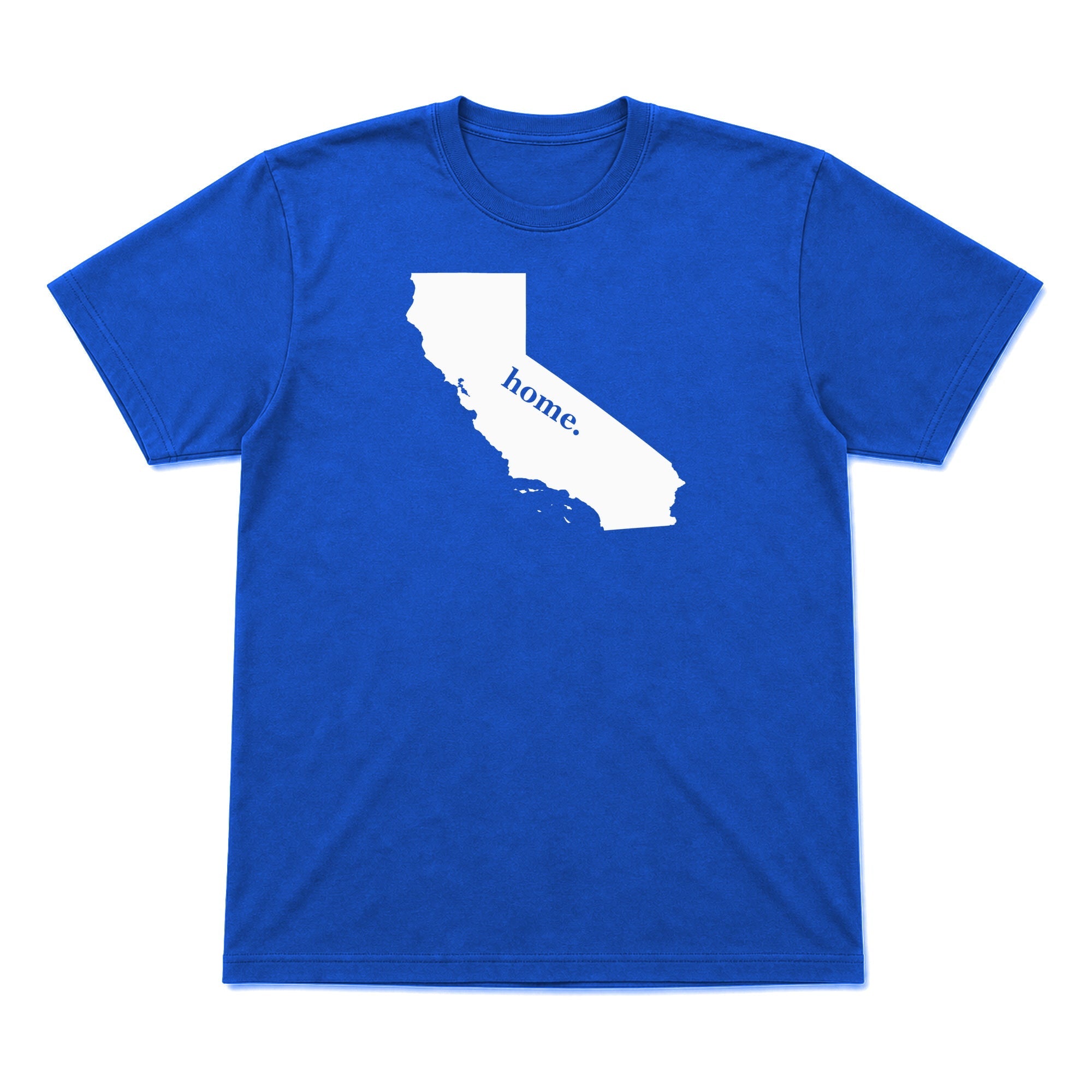 California home graphic T-shirt in royal blue