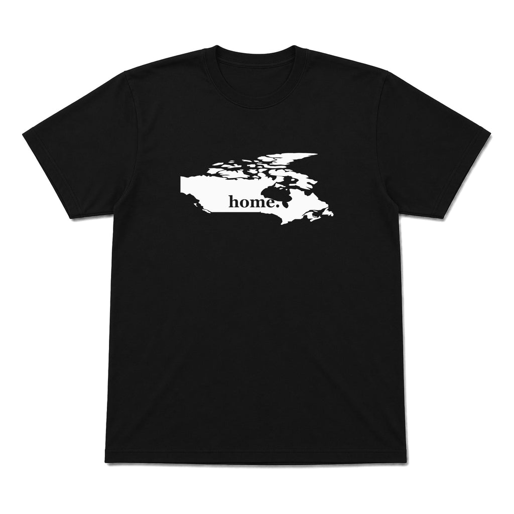 Canada home graphic T-shirt in black