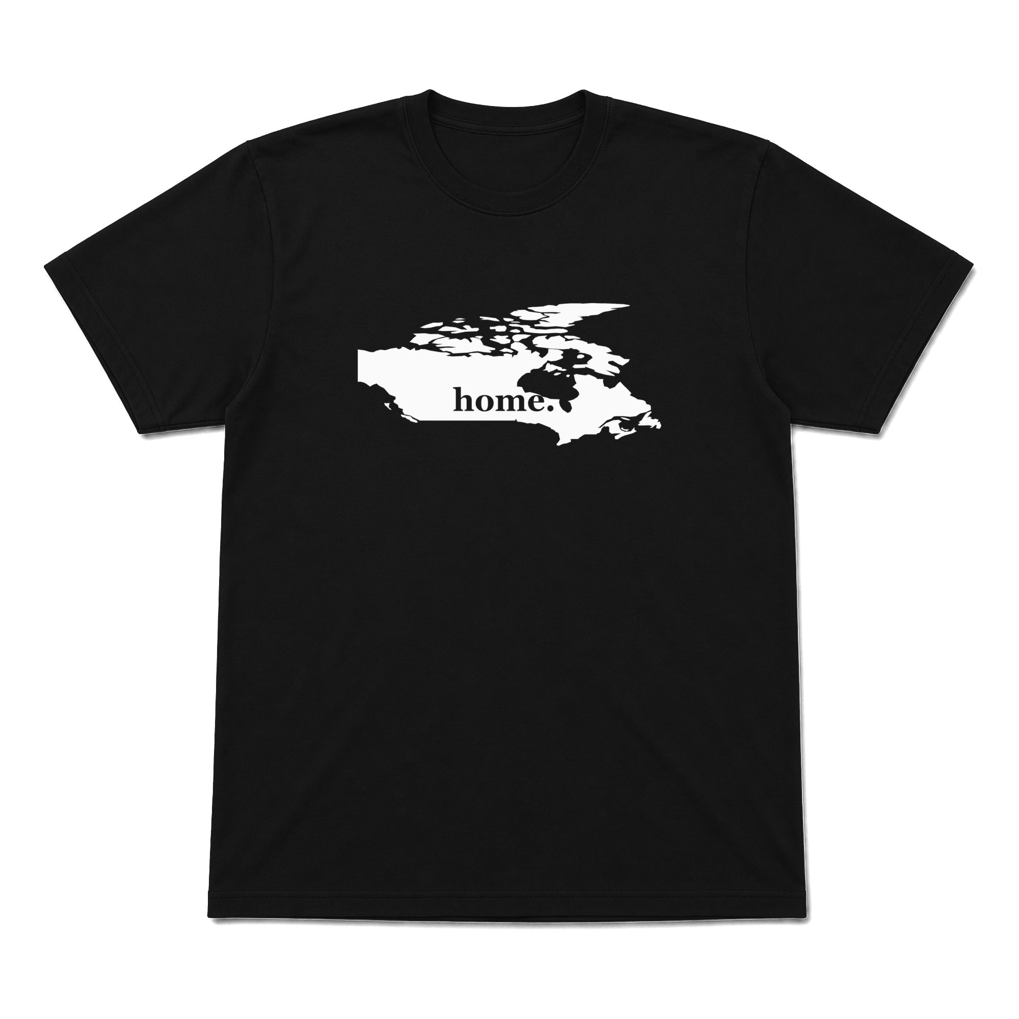 Canada home graphic T-shirt in black
