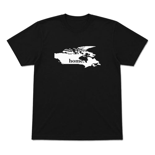Canada home graphic T-shirt in black