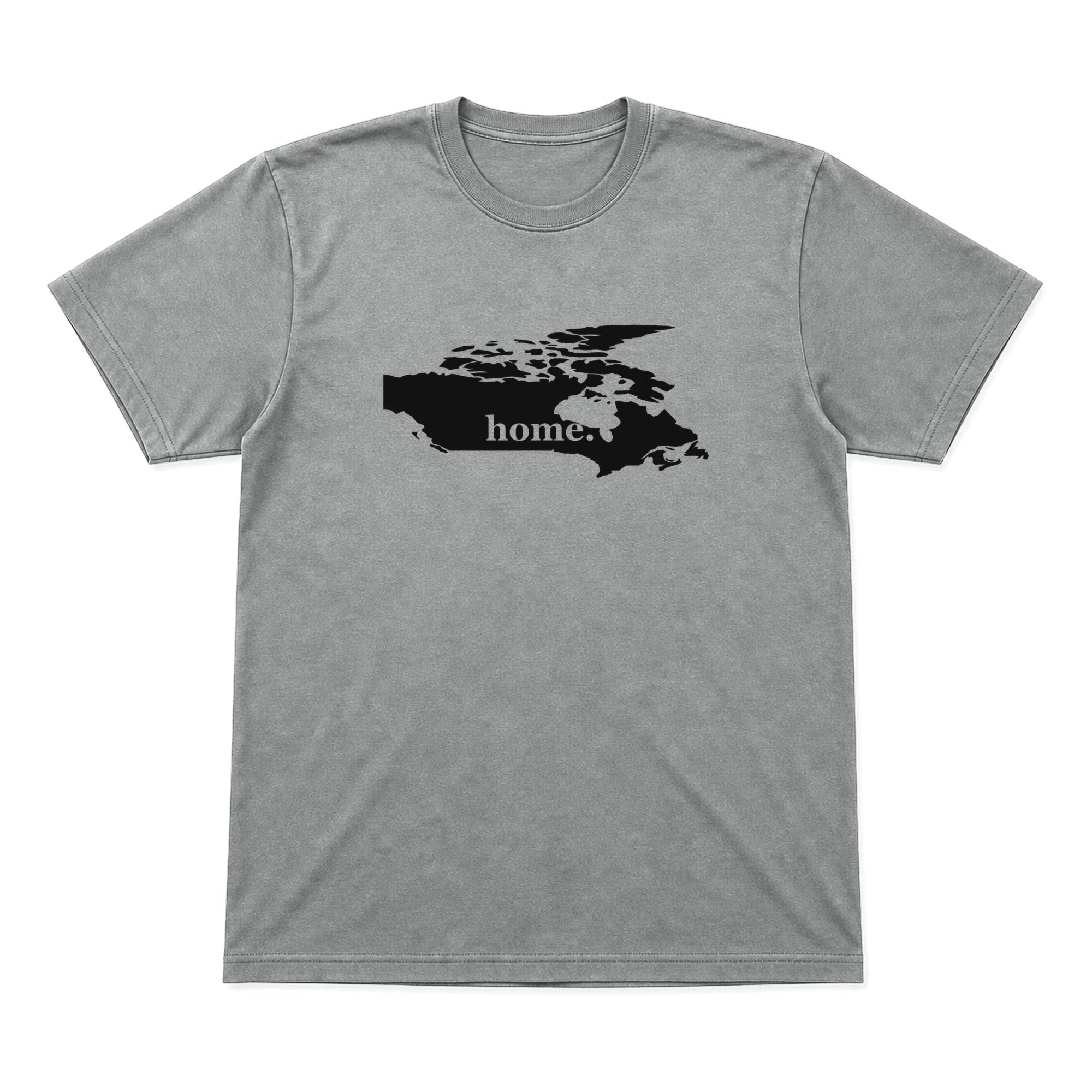 Canada home graphic T-shirt in heather gray