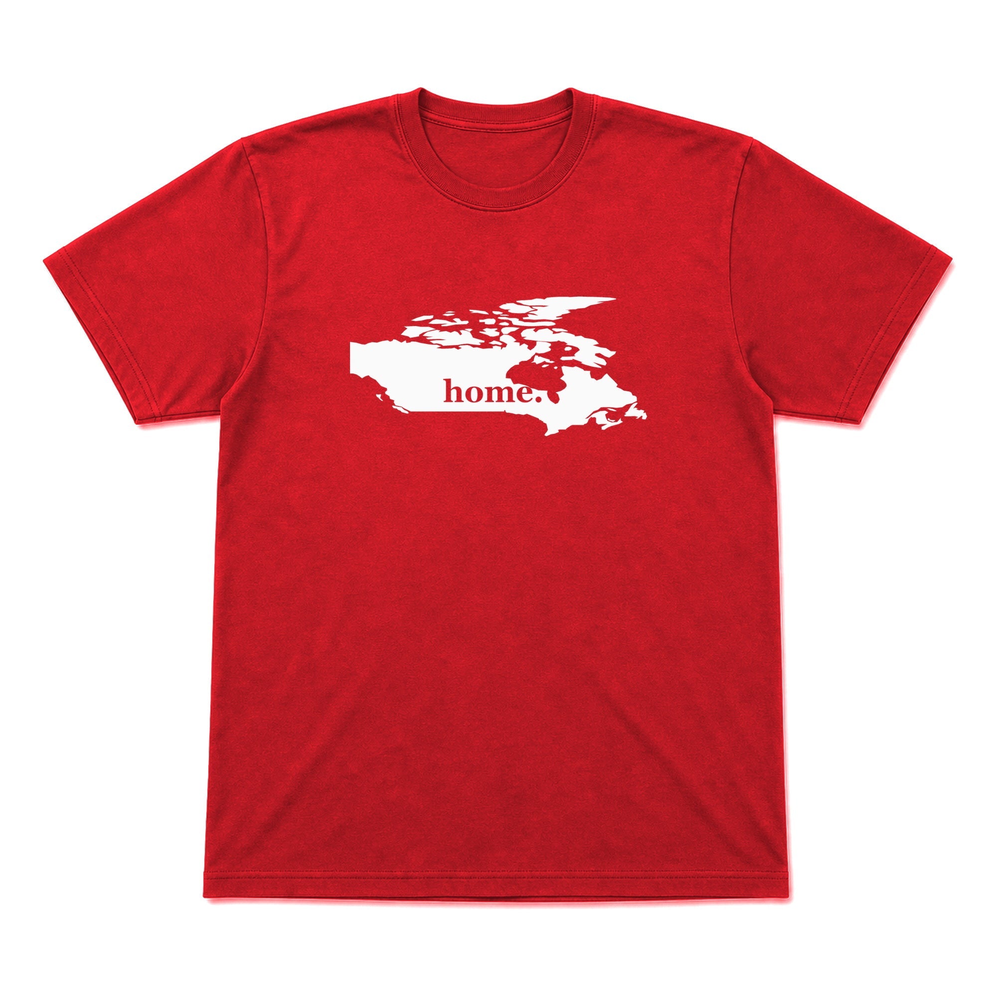 Canada home graphic T-shirt in red