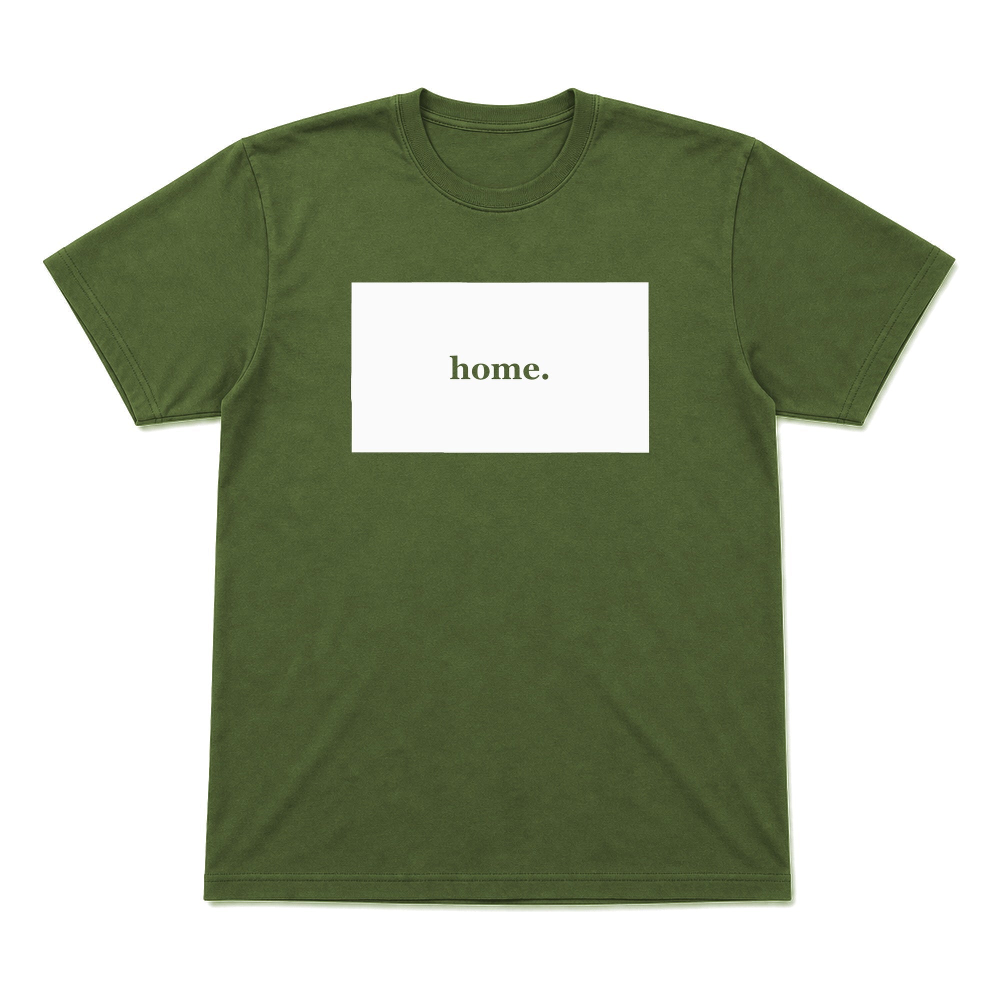 Colorado home graphic T-shirt in olive green