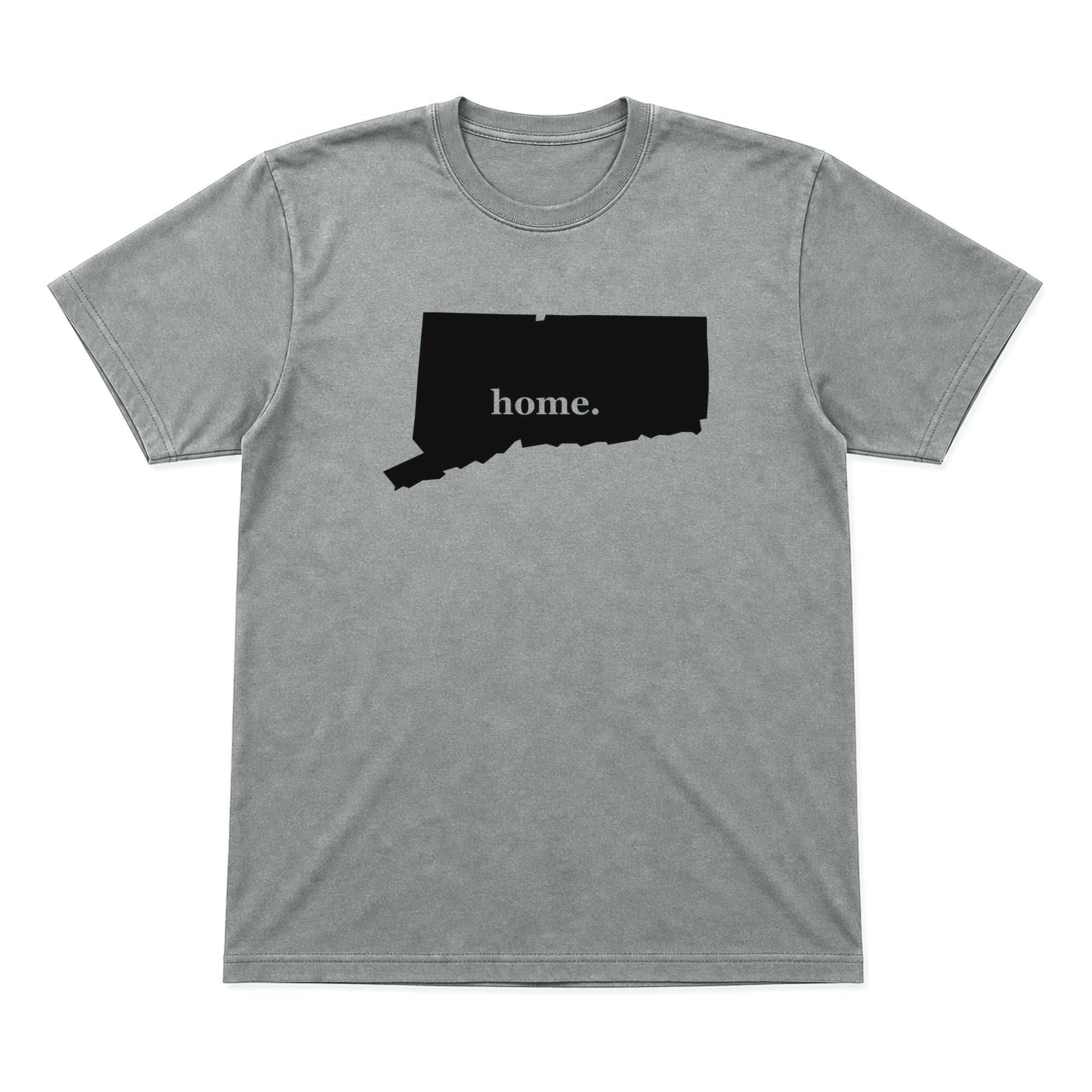 Connecticut home graphic T-shirt in heather gray