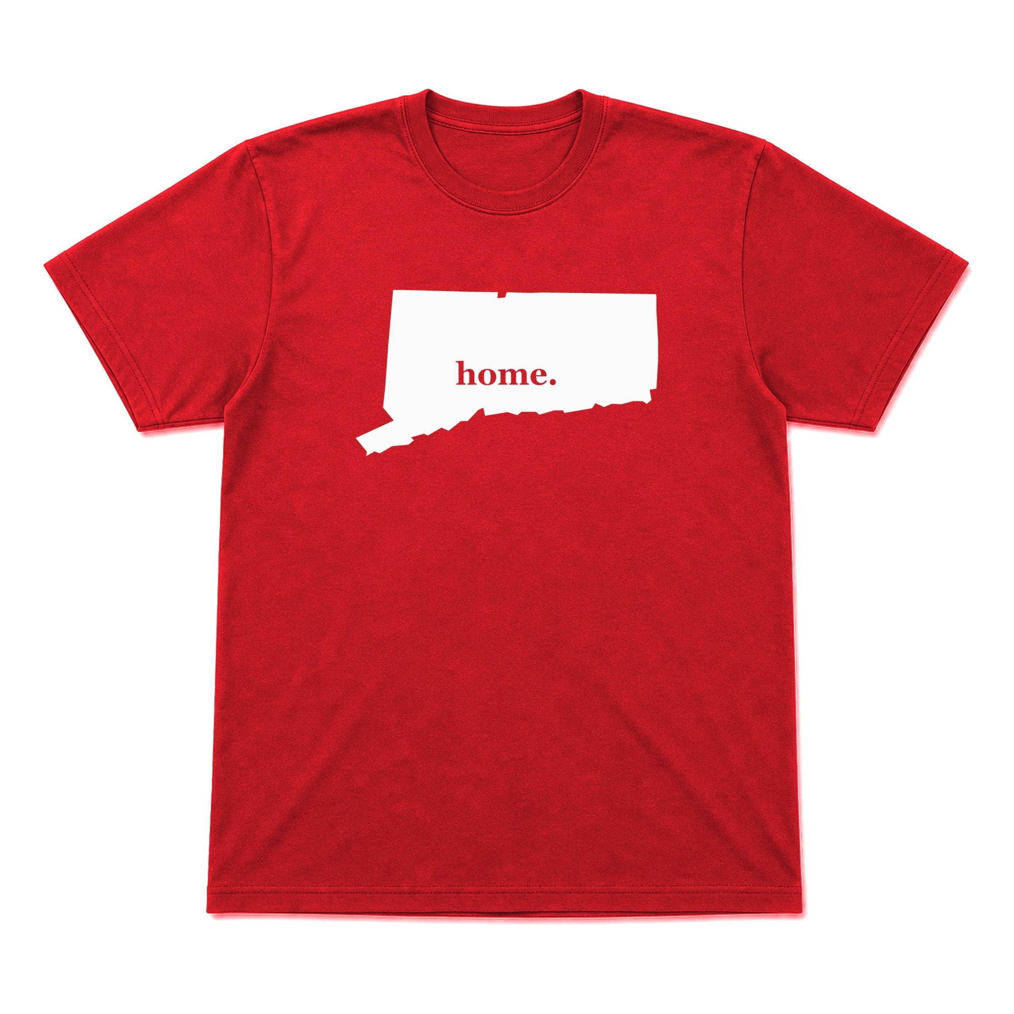 Connecticut home graphic T-shirt in red