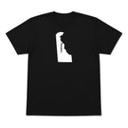 Delaware home graphic T-shirt in black