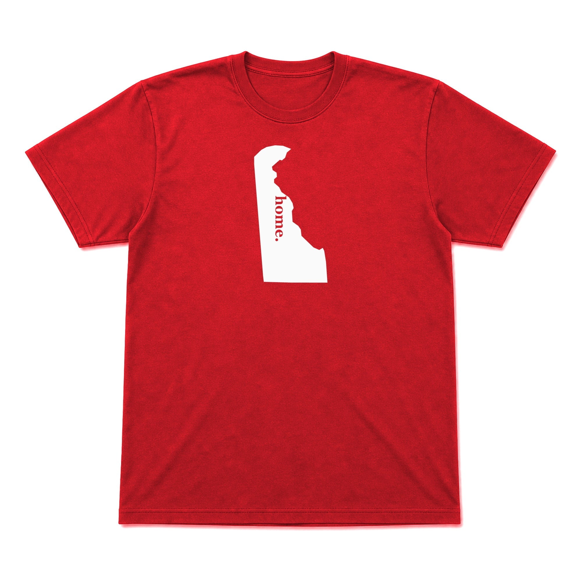 Delaware home graphic T-shirt in red