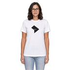 District of Columbia home T-shirt in white shown on a female model