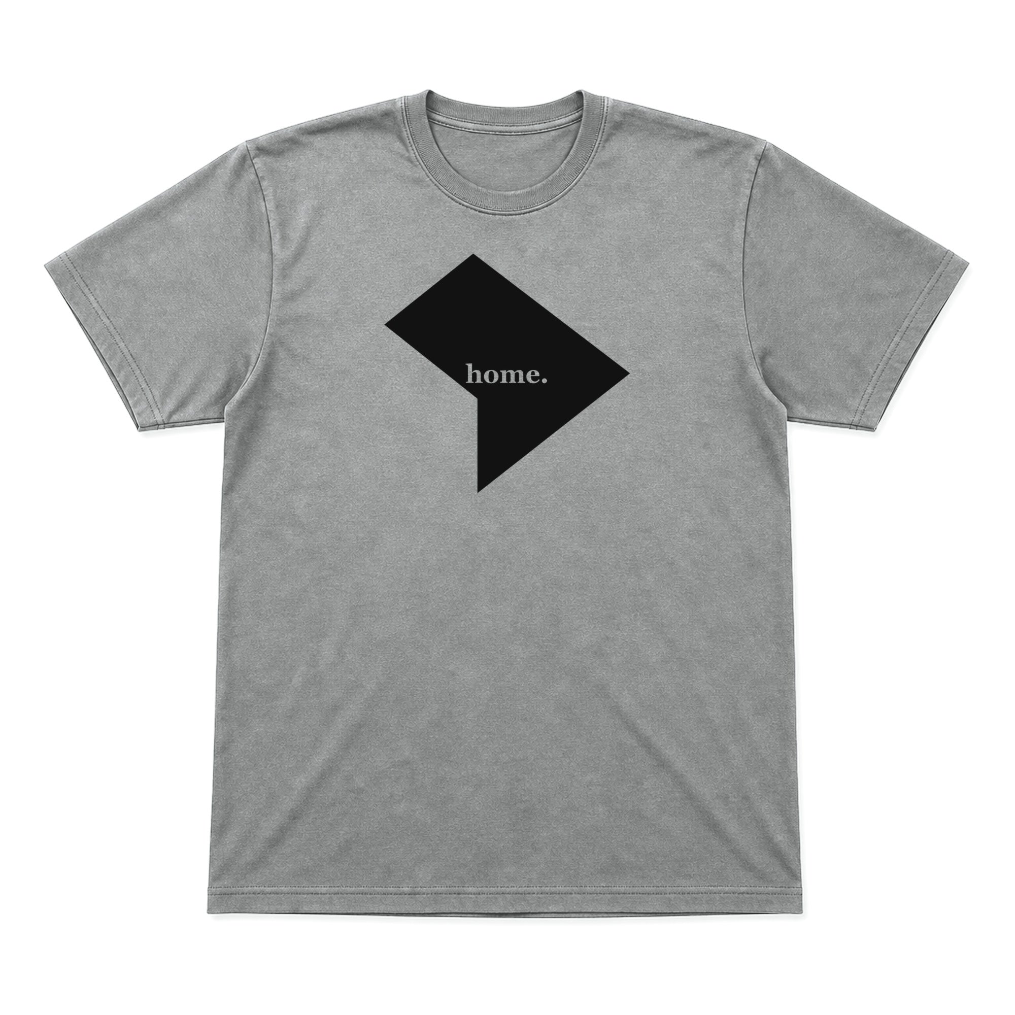 District of Columbia home graphic T-shirt in heather gray