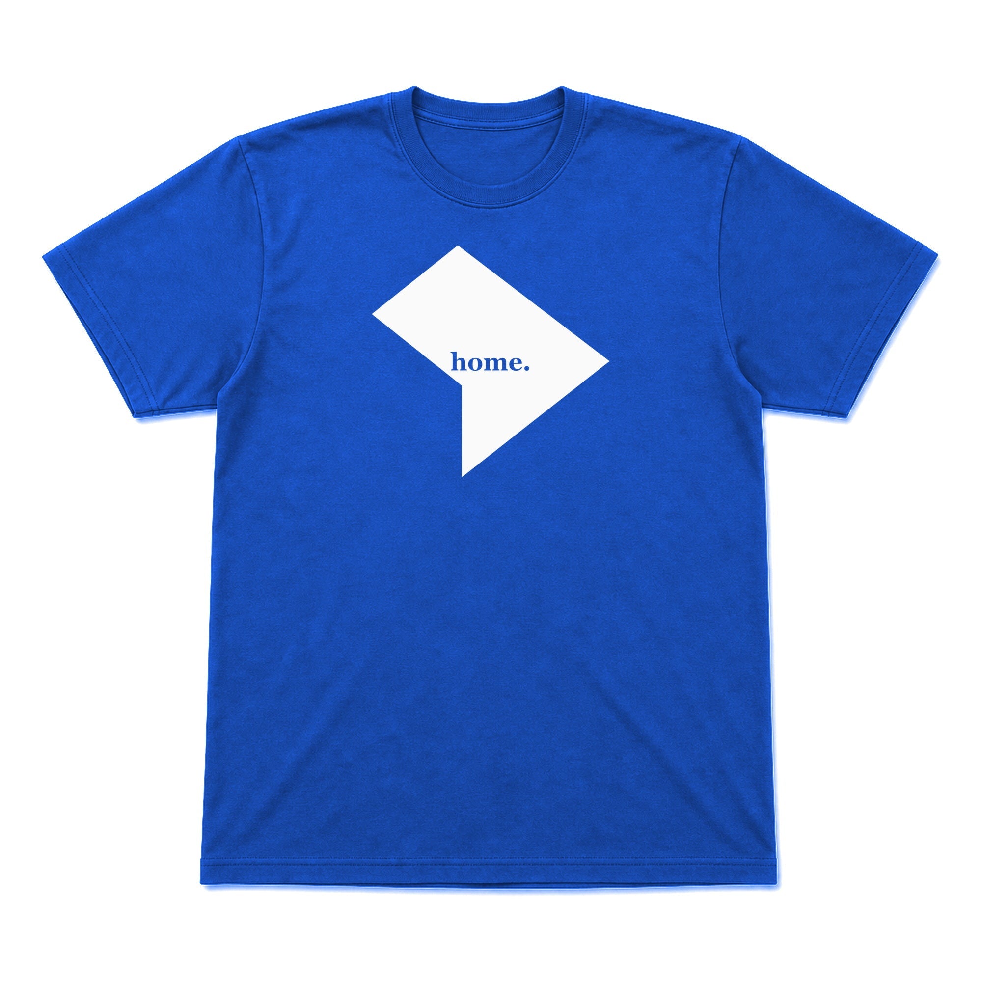 District of Columbia home graphic T-shirt in royal blue