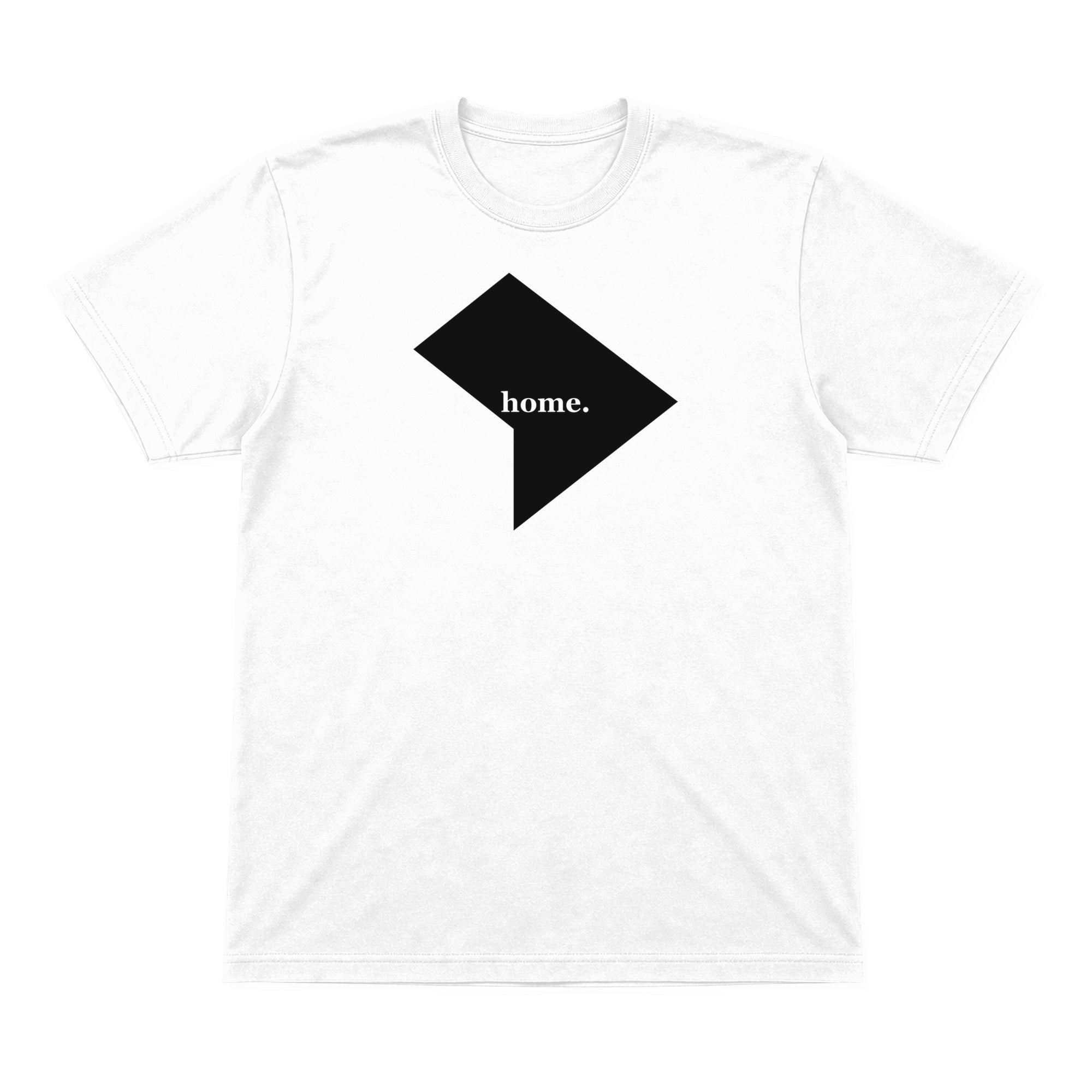 District of Columbia home graphic T-shirt in white