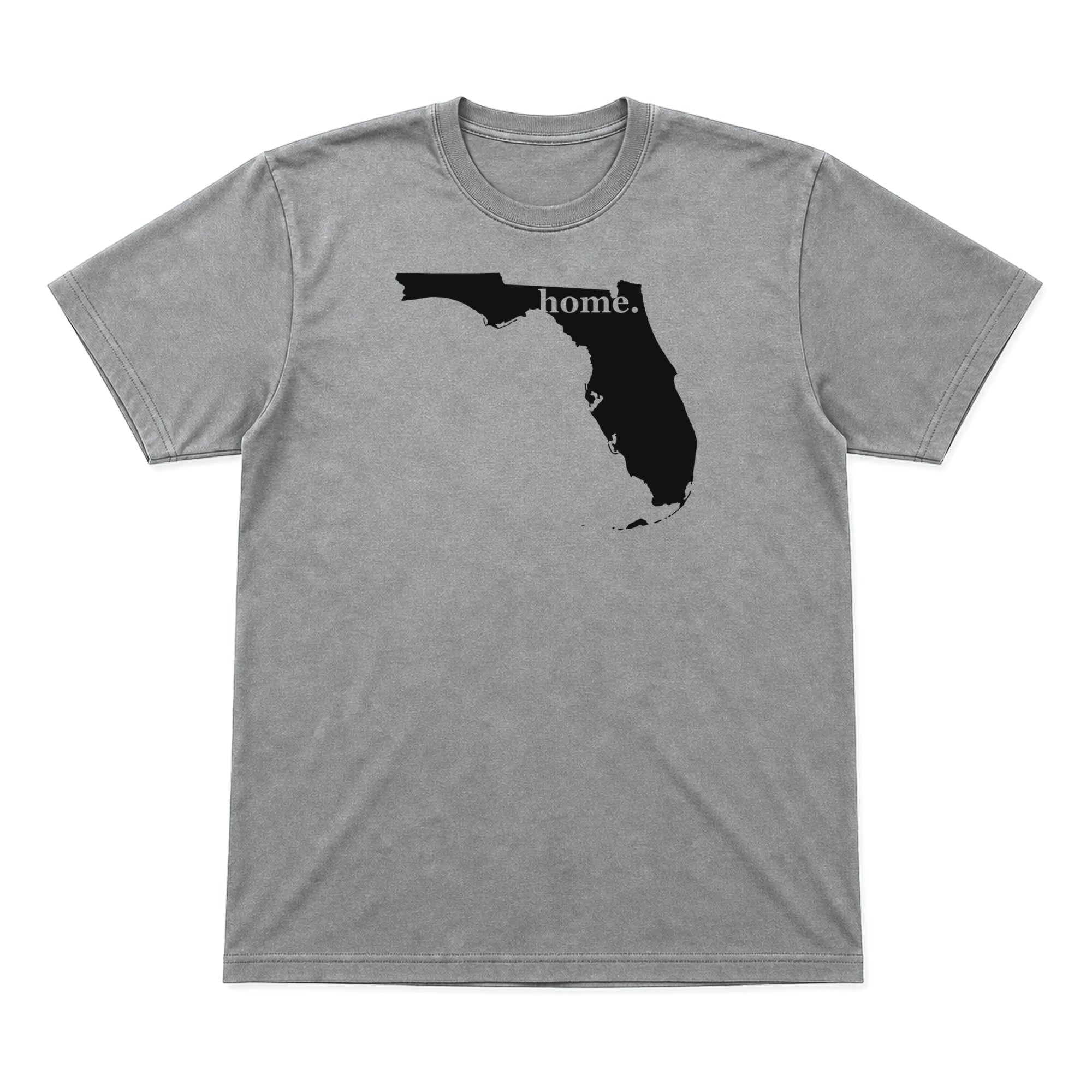 Florida home graphic T-shirt in heather gray