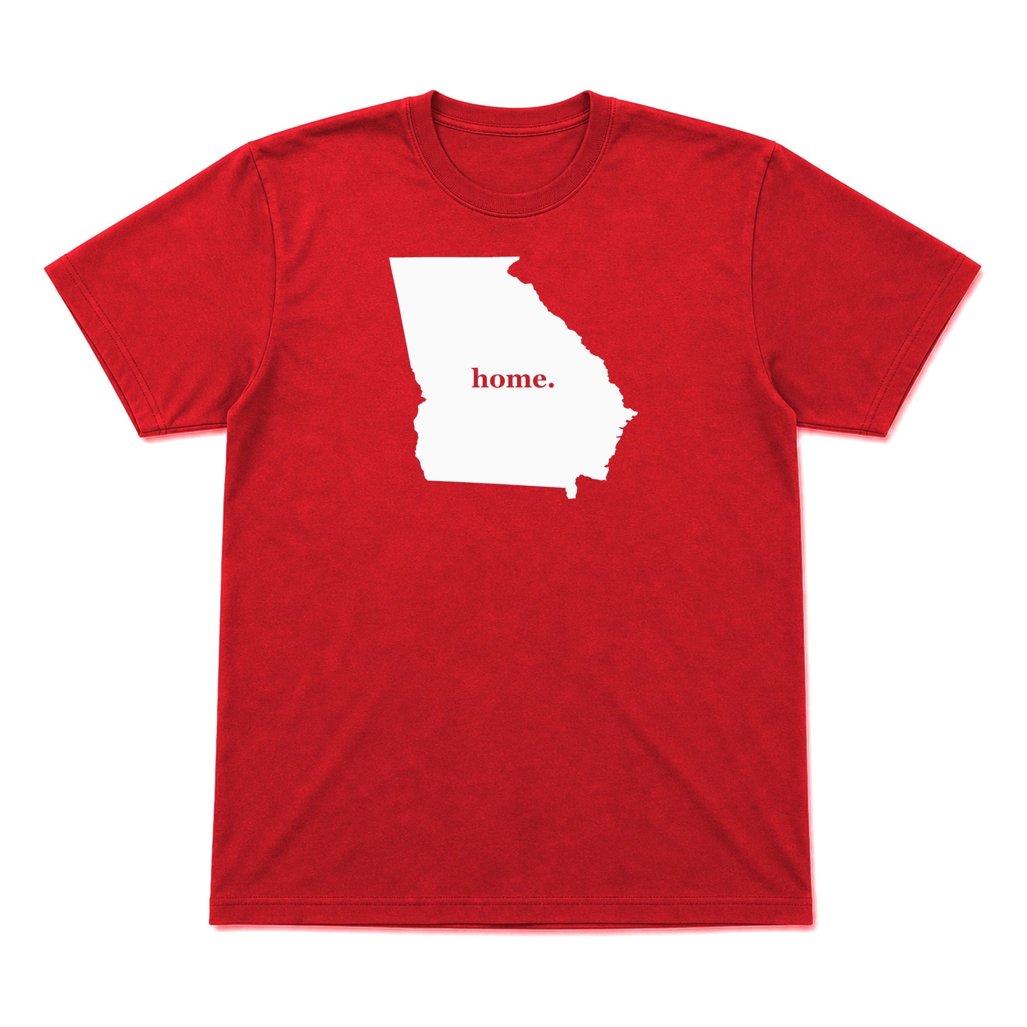 Georgia home graphic T-shirt in red