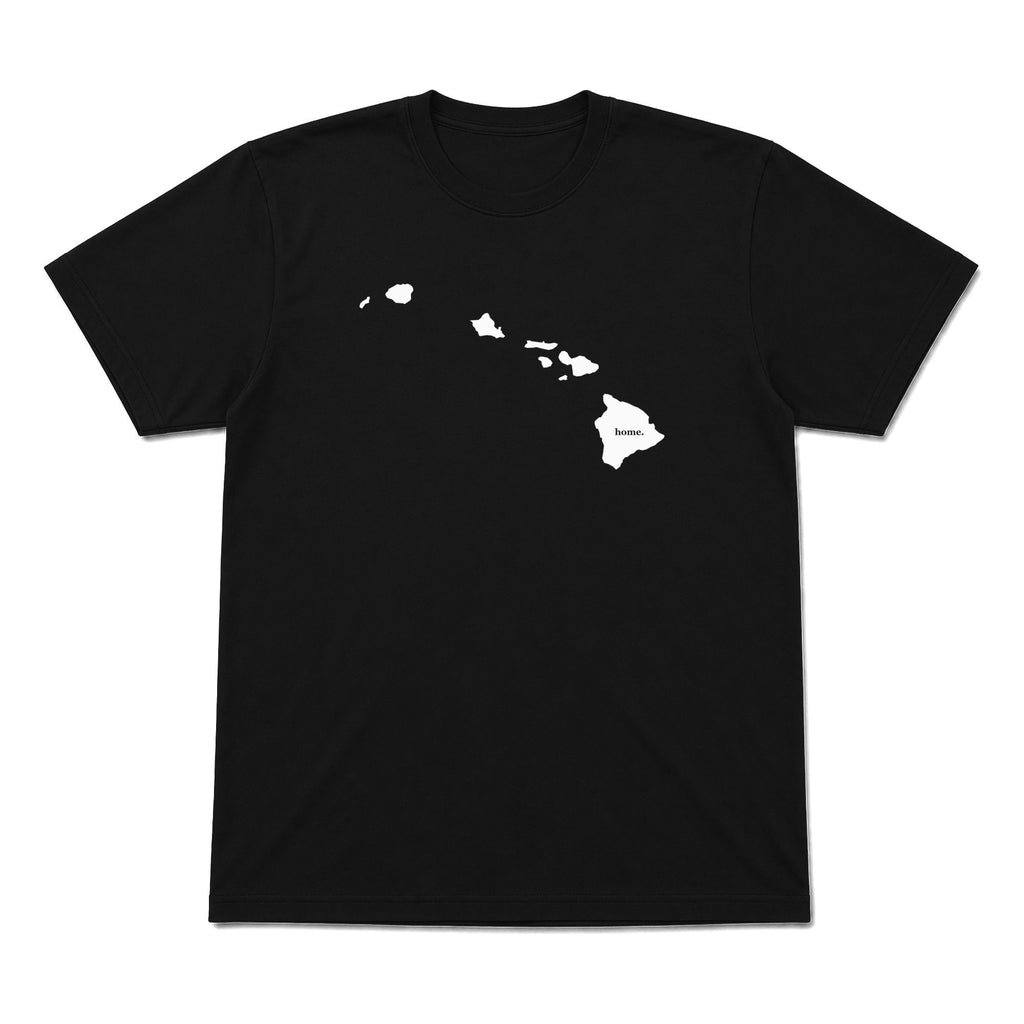 Hawaii home graphic T-shirt in black