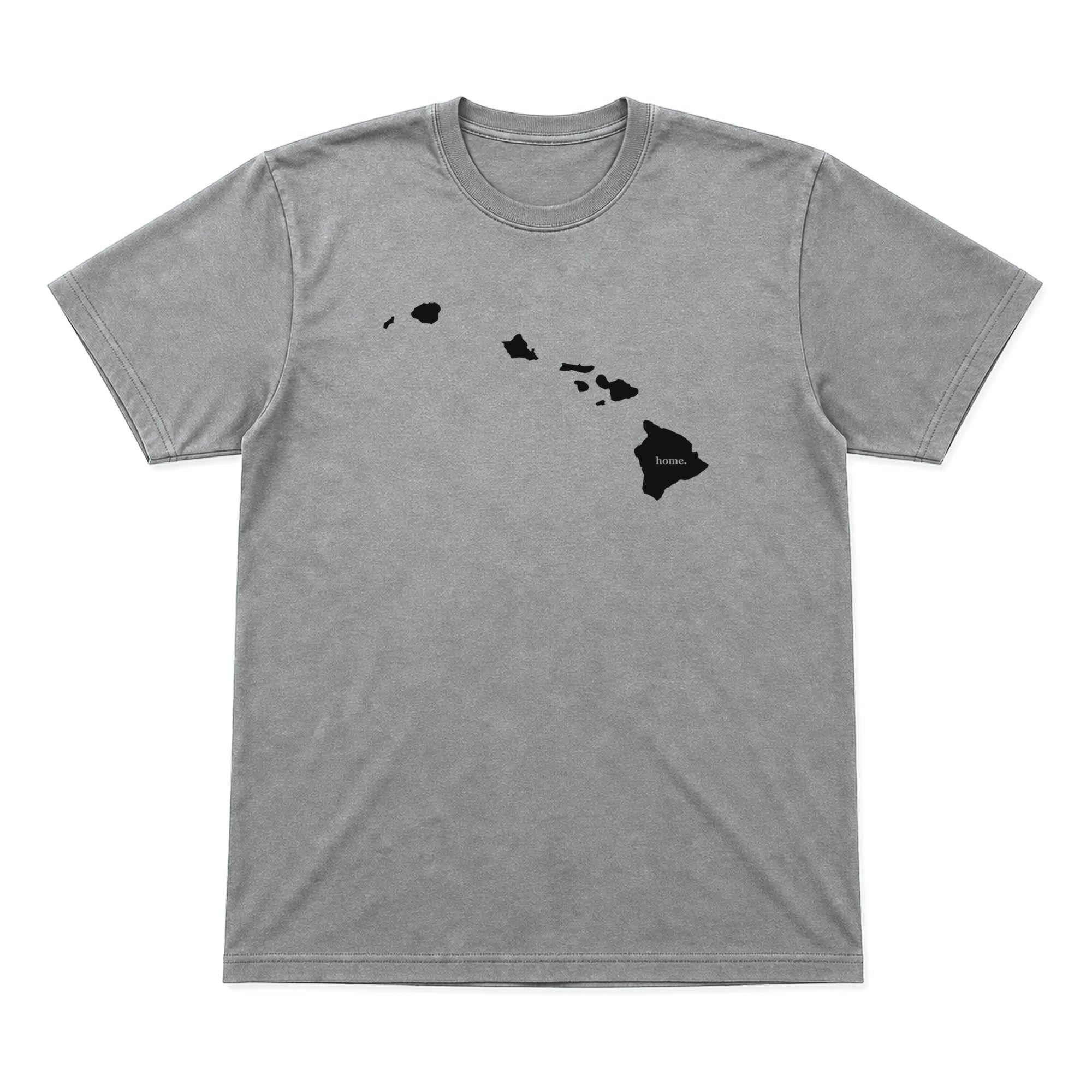 Hawaii home graphic T-shirt in heather gray