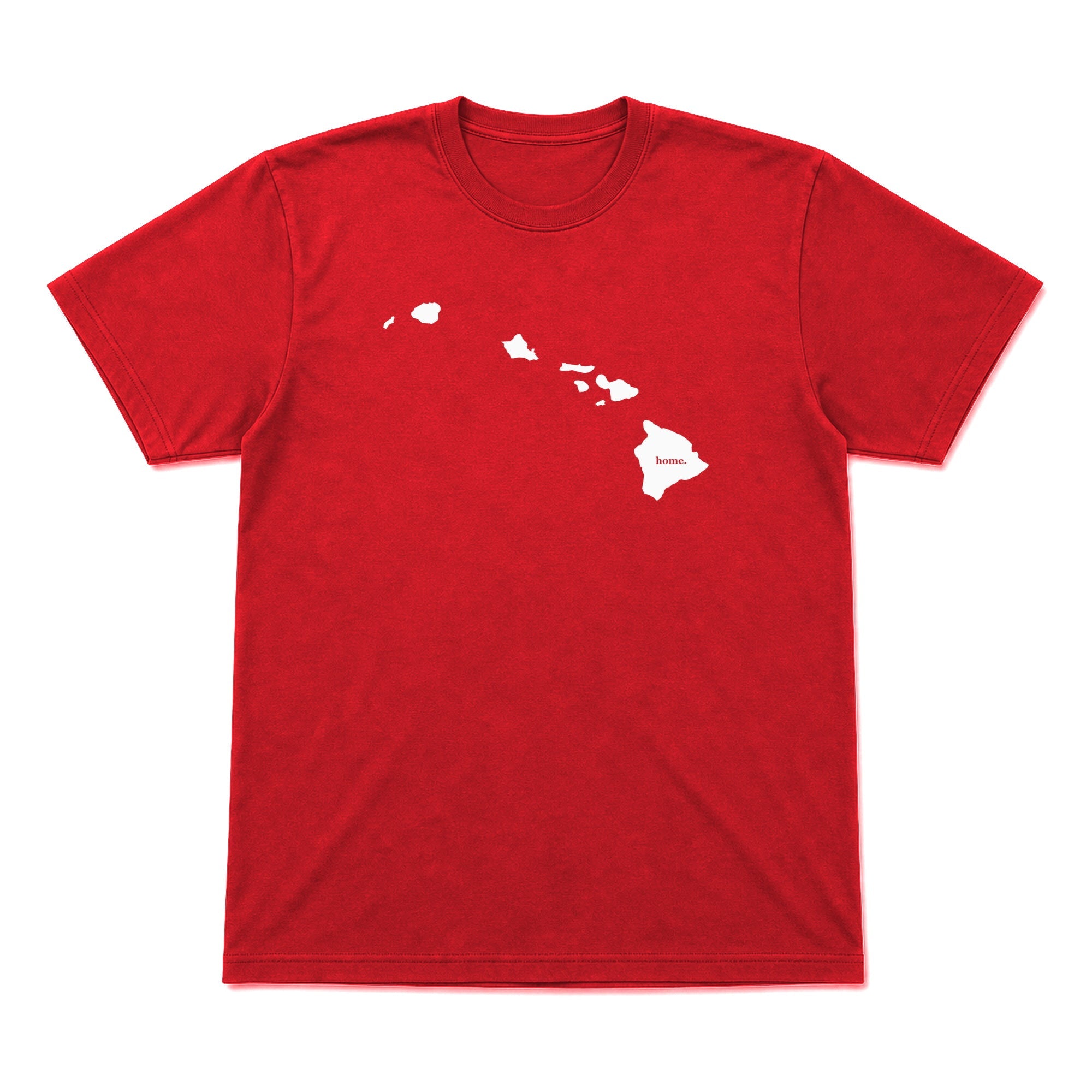 Hawaii home graphic T-shirt in red