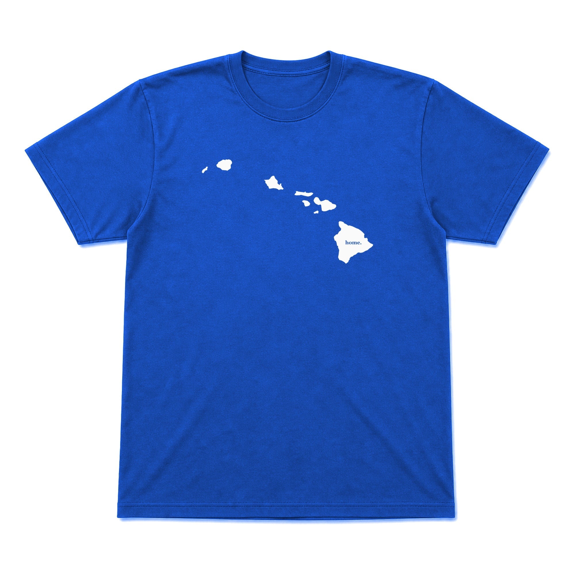 Hawaii home graphic T-shirt in royal blue