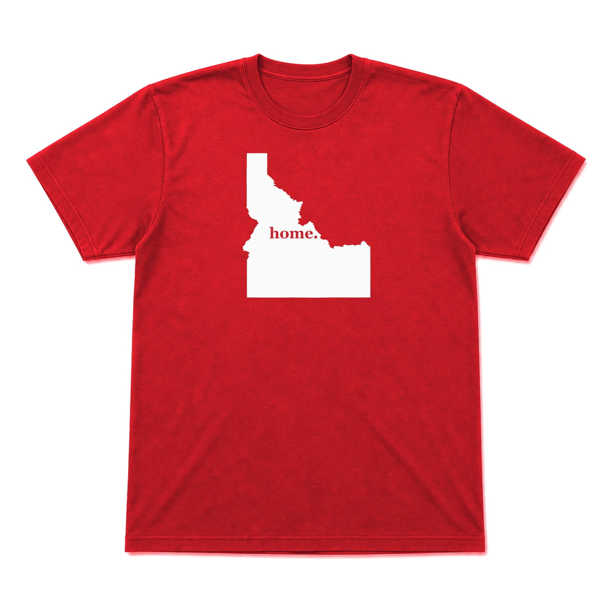 Idaho home graphic T-shirt in red