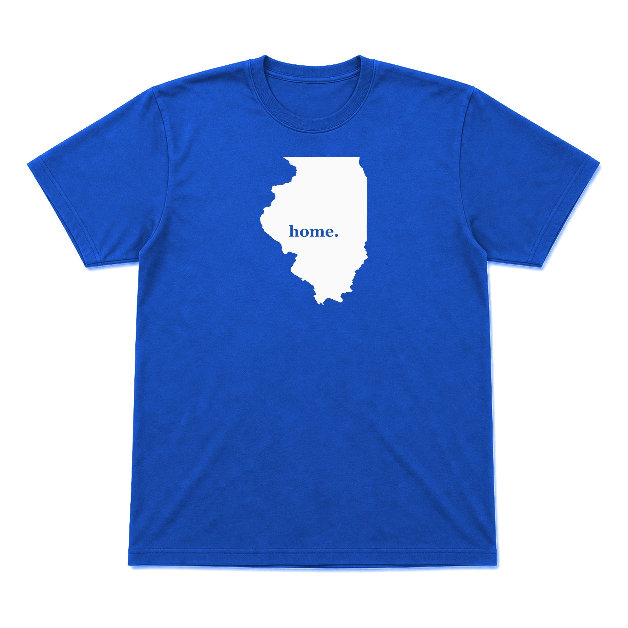 Illinois home graphic T-shirt in royal blue