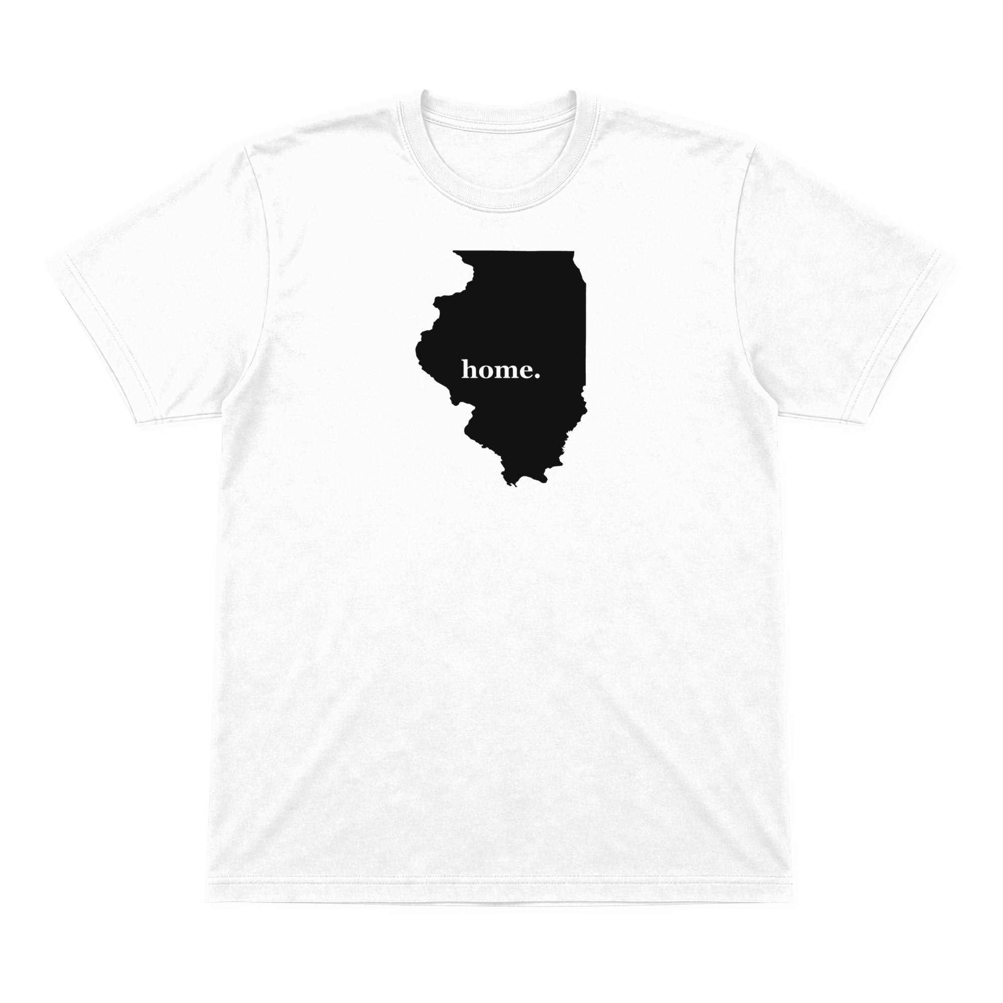 Illinois home graphic T-shirt in white