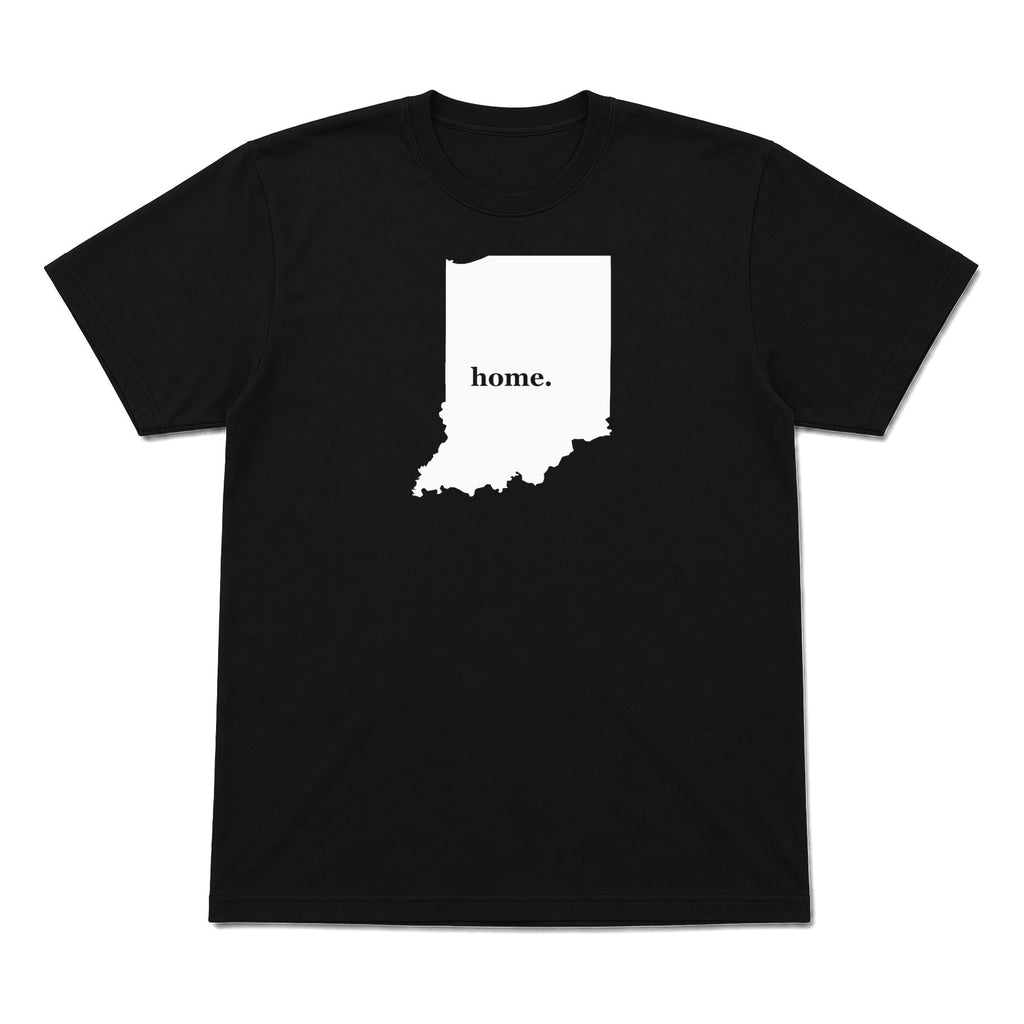 Indiana home graphic T-shirt in black