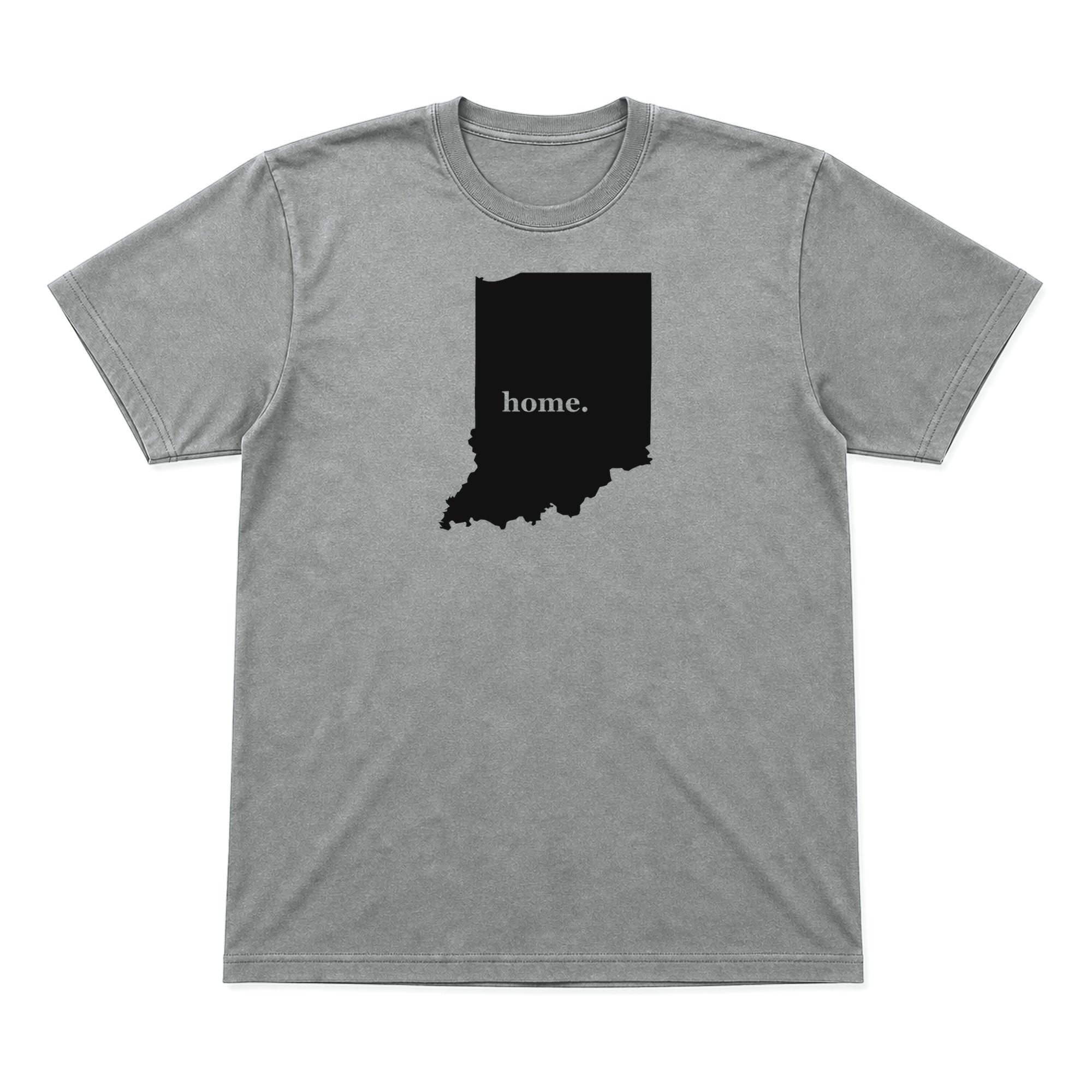Indiana home graphic T-shirt in heather gray