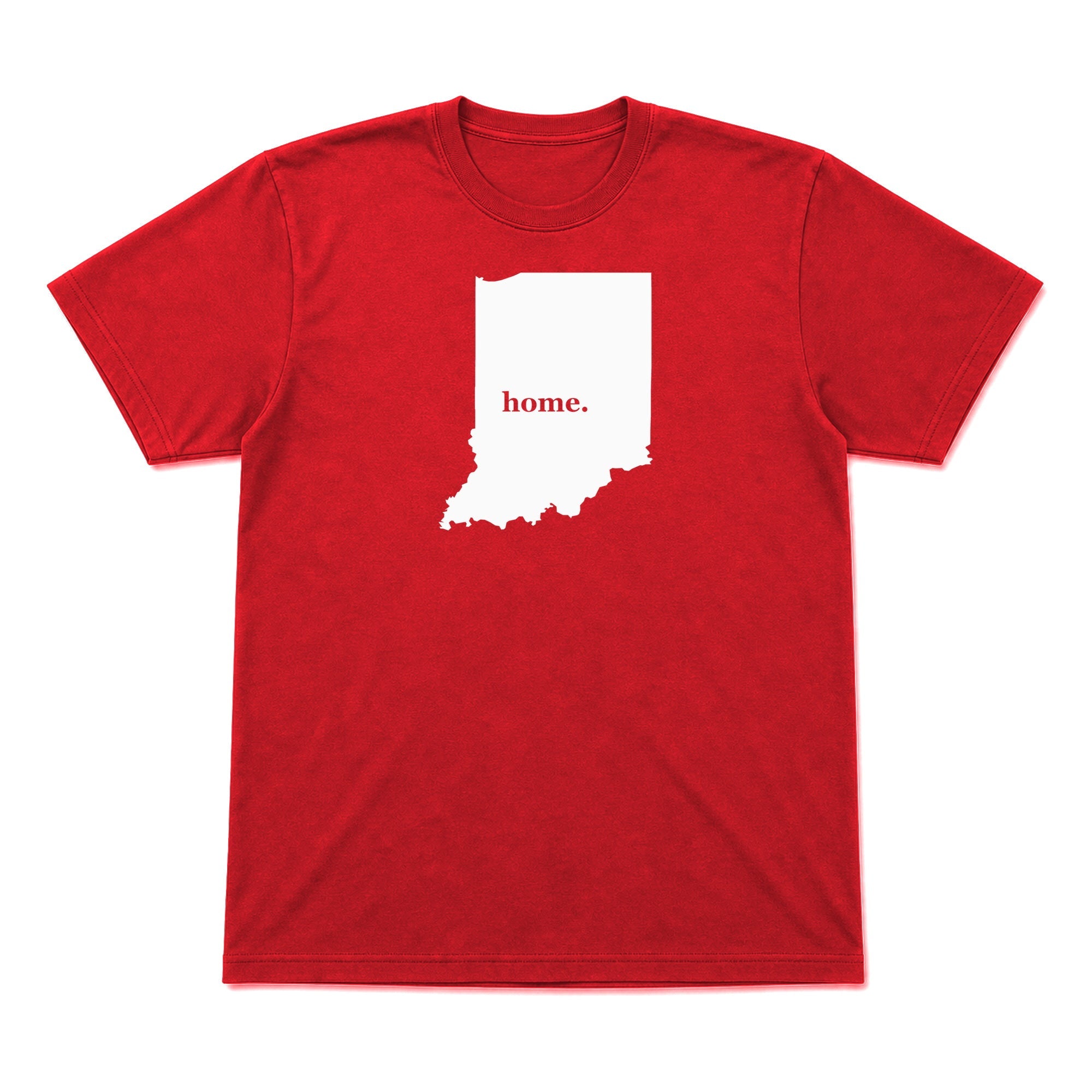 Indiana home graphic T-shirt in red