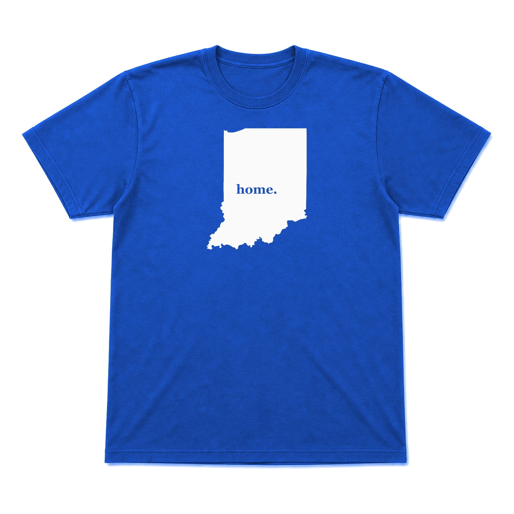 Indiana home graphic T-shirt in royal blue