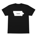 Iowa home graphic T-shirt in black