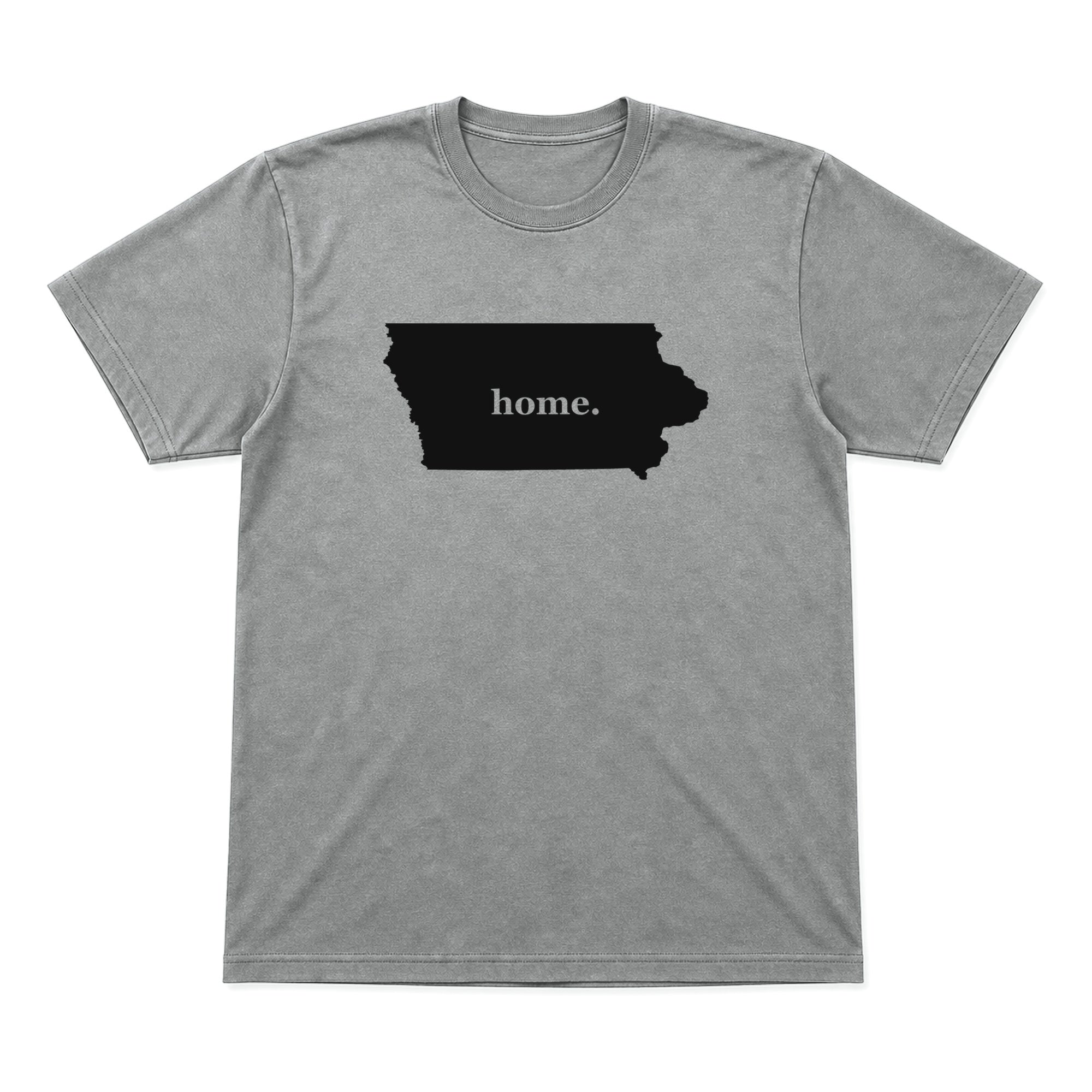 Iowa home graphic T-shirt in heather gray